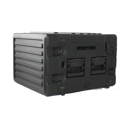 Switchblade GoRack 422 - Portable Broadcasting 4U Rack Case with 21.5-inch Monitor and Control Panel Workspace