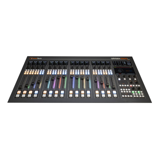 Axel Oxygen 3000 Plus Digital Broadcast 16 Fader Audio Console with 32 Channel Dante Interface