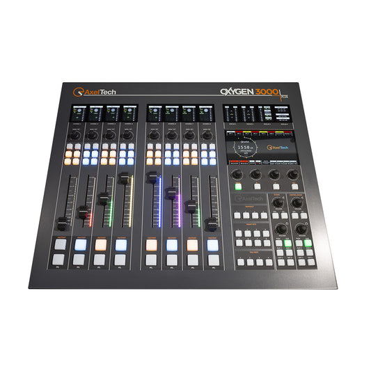 Axel Oxygen 3000 Plus Digital Broadcast 8 Fader Audio Console