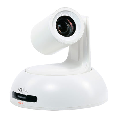 2 Camera Controller Bundle with Two (2) AIDA Imaging PTZ-NDI3-X20B (White) 120FPS AI Auto-tracking Cameras and NDI PTZ Controller
