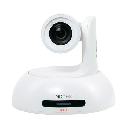 2 Camera Controller Bundle with Two (2) AIDA Imaging PTZ-NDI3-X20B (White) 120FPS AI Auto-tracking Cameras and NDI PTZ Controller