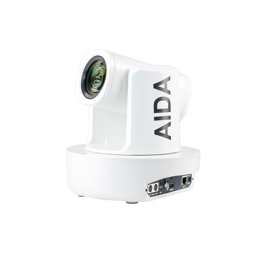 AIDA Imaging PTZ4K-NDI-X12B NDI|HX 4K PTZ Camera with 12X Zoom (White)