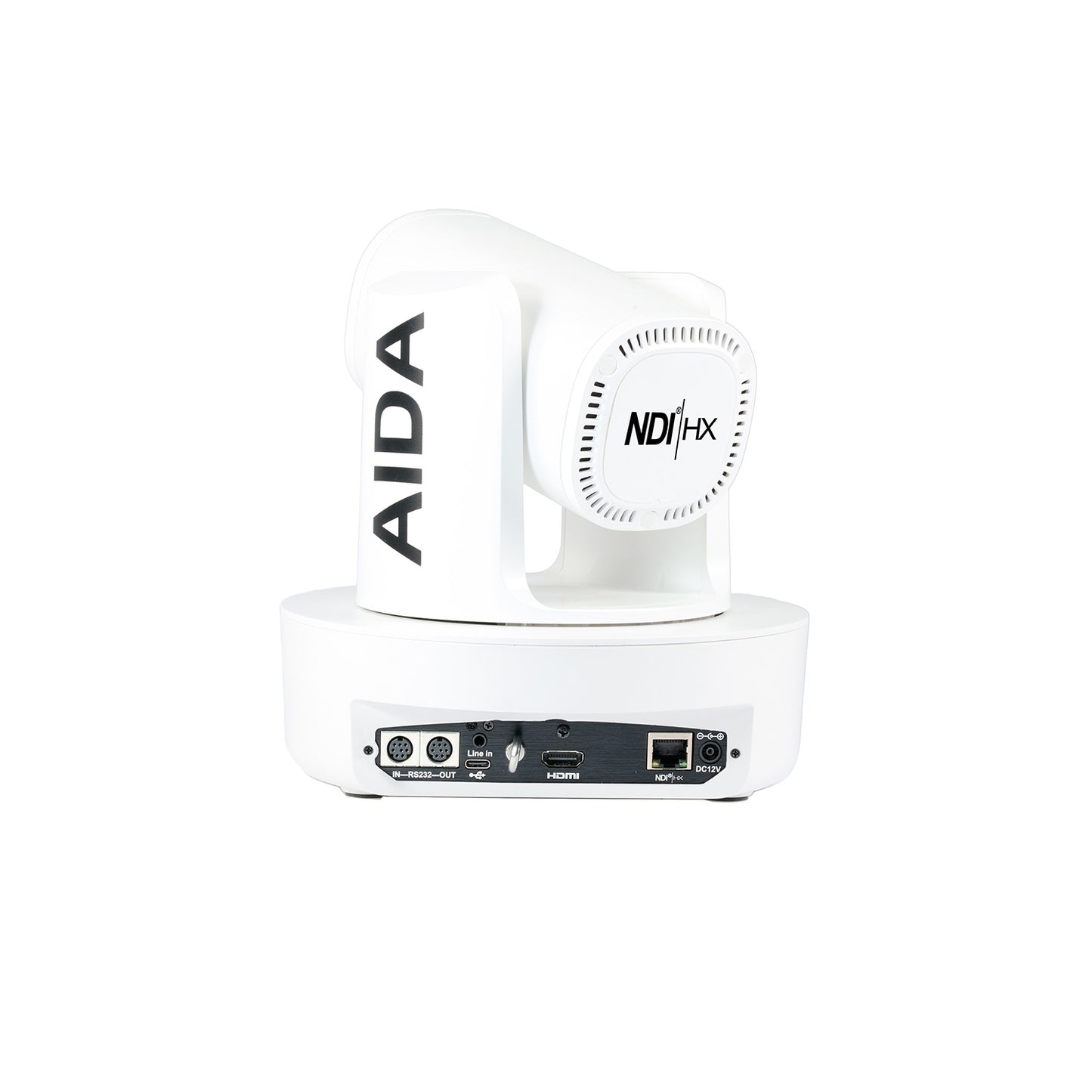 AIDA Imaging PTZ4K-NDI-X12B NDI|HX 4K PTZ Camera with 12X Zoom (White)