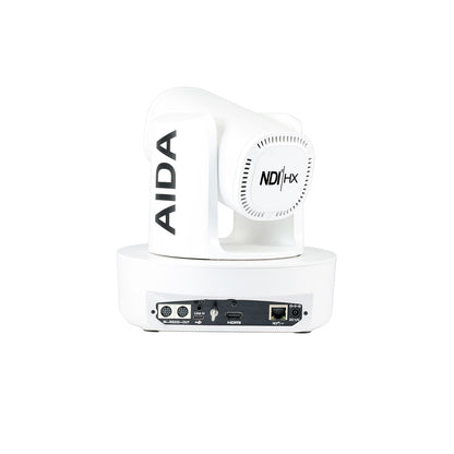 AIDA Imaging PTZ4K-NDI-X12B NDI|HX 4K PTZ Camera with 12X Zoom (White)