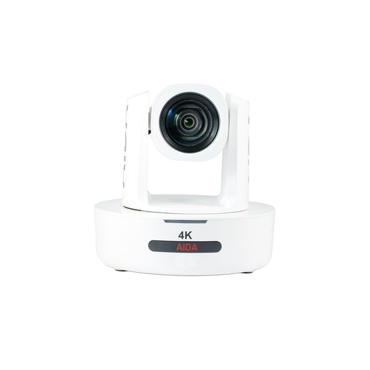 AIDA Imaging PTZ4K-NDI-X12B NDI|HX 4K PTZ Camera with 12X Zoom (White)