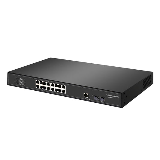 PTZCam 16-port Gigabit Ethernet POE Network Switch for Live Streaming