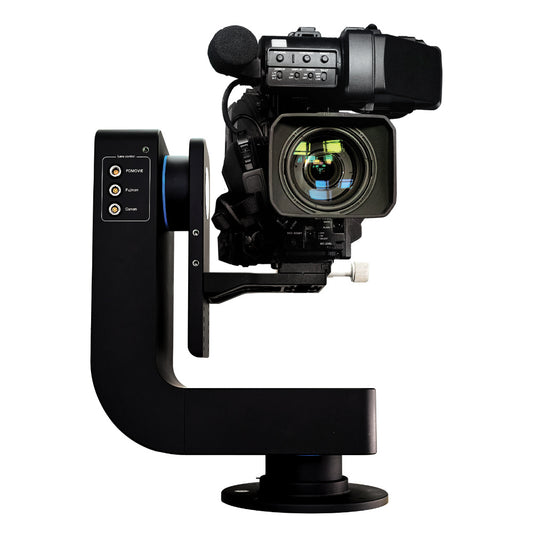 Zanus PauliB - Robotic pan/tilt head for broadcast and cinema cameras with 360-degree pan range.