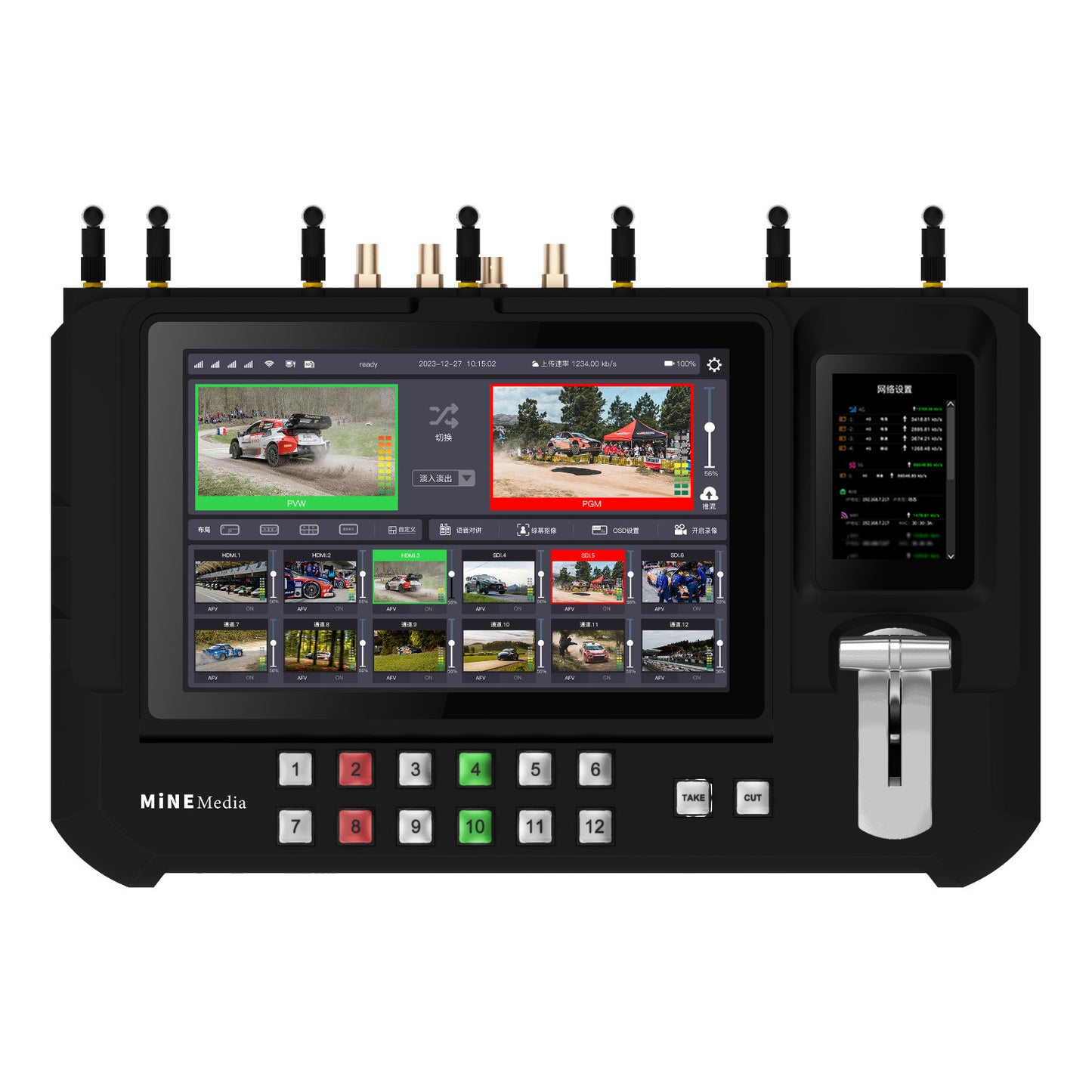 Mine Media R10 - All-In-One Portable Video Switcher with Network Bonding