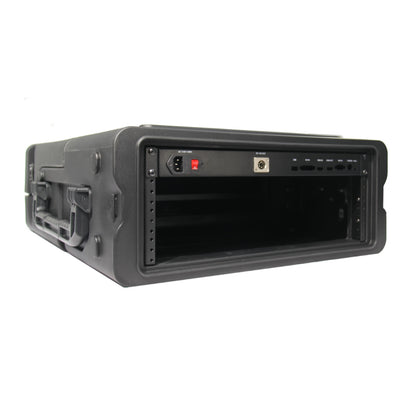Switchblade GoRack 322 - Portable Broadcasting 3U Rack Case with 21.5-inch Monitor and Control Panel Workspace