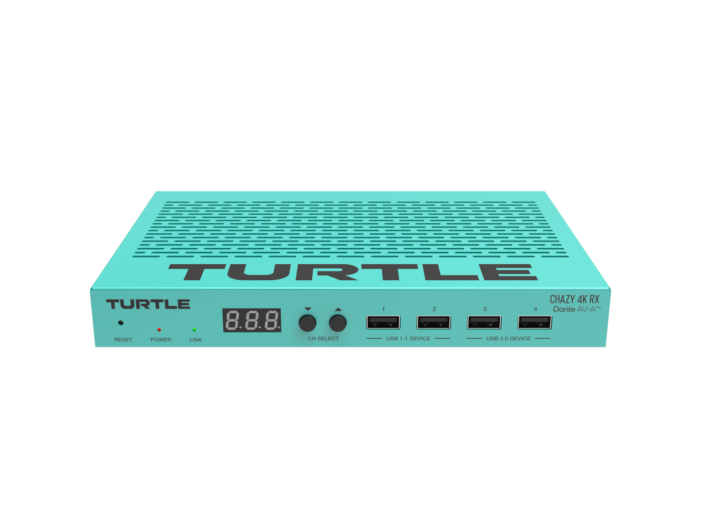 Turtle CHAZY 4K RX - Dante AV-A and JPEG 2000 to HDMI 2.0 Decoder