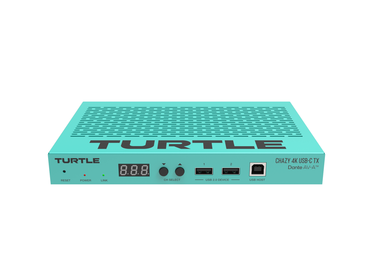 Turtle CHAZY 4K USB-C TX - HDMI 2.0 and USB-C to Dante AV-A and JPEG 2000 Encoder