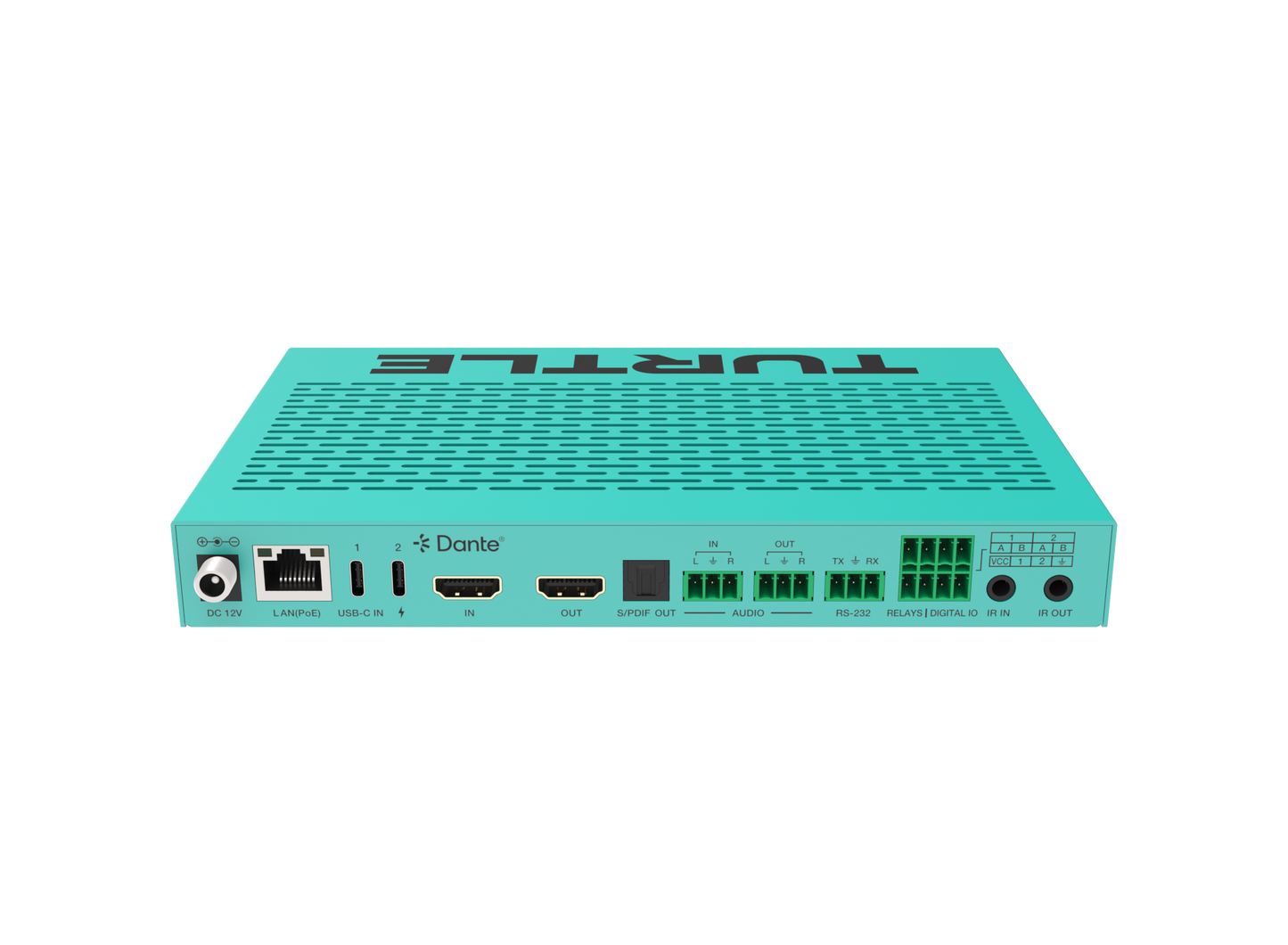 Turtle CHAZY 4K USB-C TX - HDMI 2.0 and USB-C to Dante AV-A and JPEG 2000 Encoder