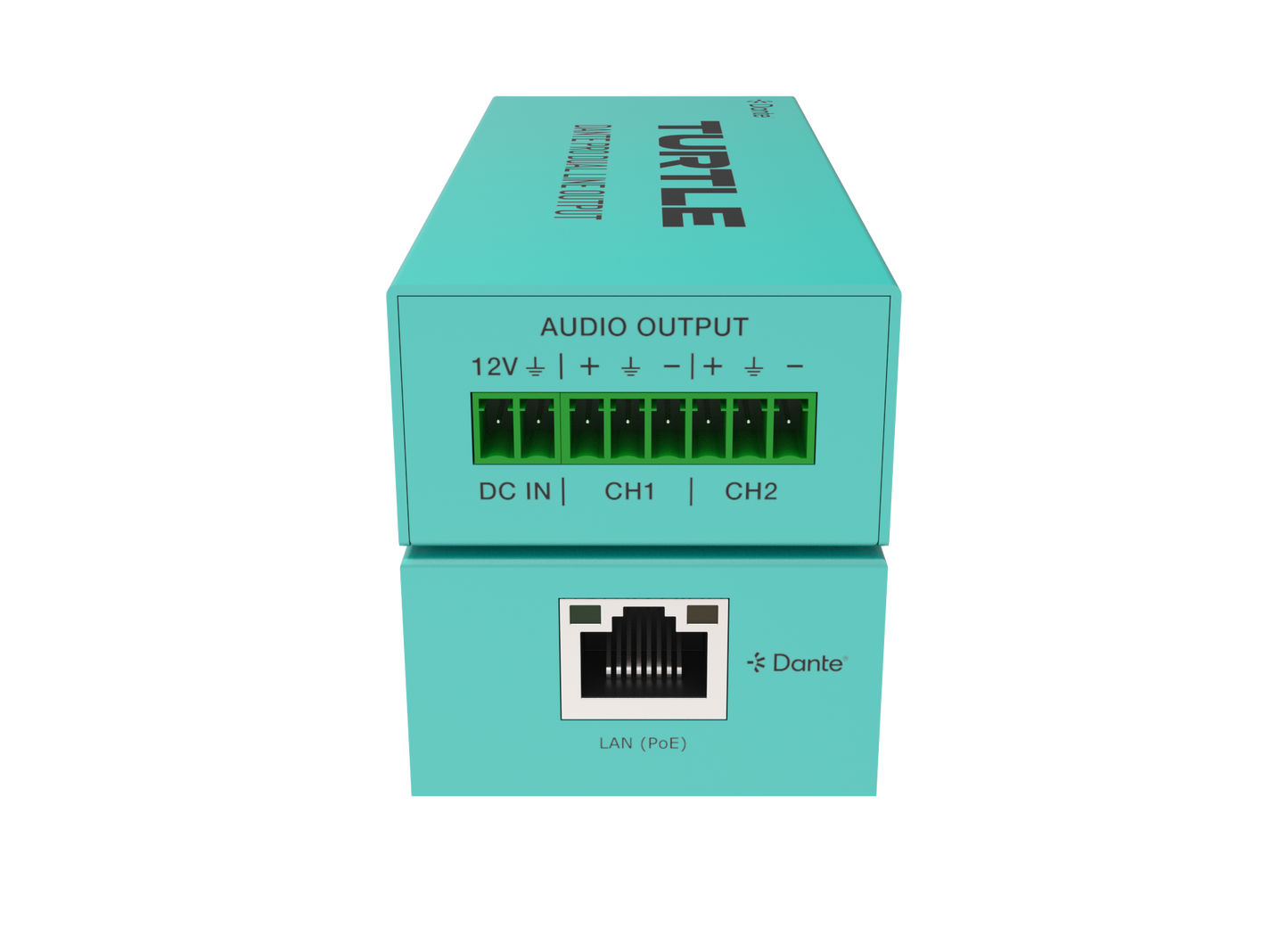 Turtle Dante Pro Dual Channel Analog Line Output Adapter with Gain Controls