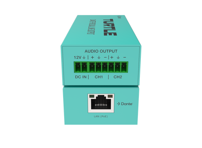 Turtle Dante Pro Dual Channel Analog Line Output Adapter with Gain Controls