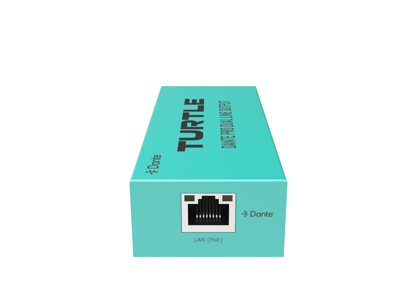 Turtle Dante Pro Dual Channel Analog Line Output Adapter with Gain Controls