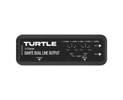 Turtle Dante Dual Channel Analog Line Output Adapter with Gain Controls