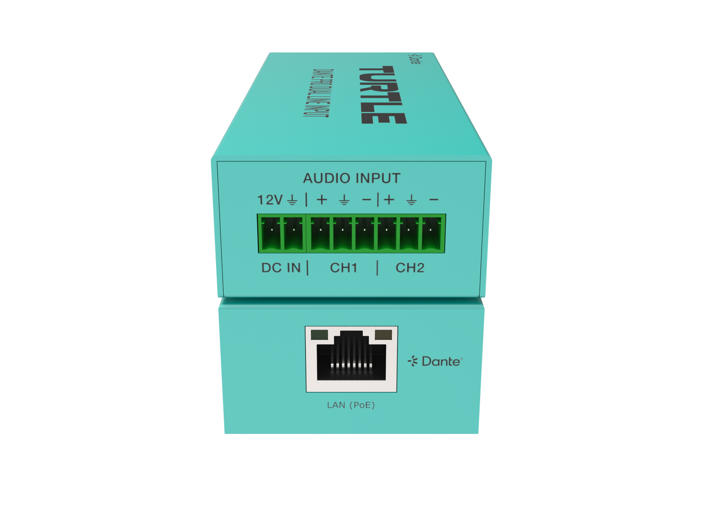 Turtle Dante Pro Dual Channel Analog Line Input Adapter with Gain Control