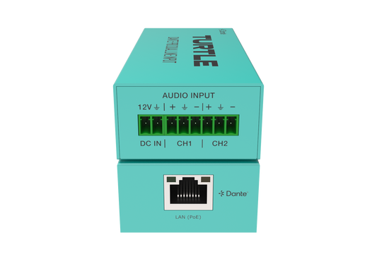 Turtle Dante Pro Dual Channel Analog Line Input Adapter with Gain Control