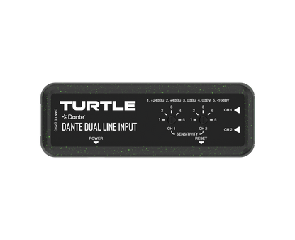 Turtle Dante Dual Channel Analog Line Input Adapter with Gain Controls