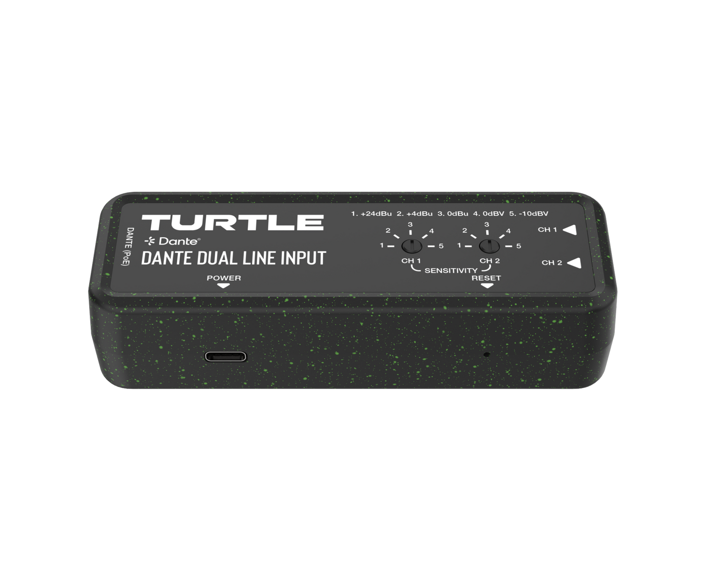 Turtle Dante Dual Channel Analog Line Input Adapter with Gain Controls
