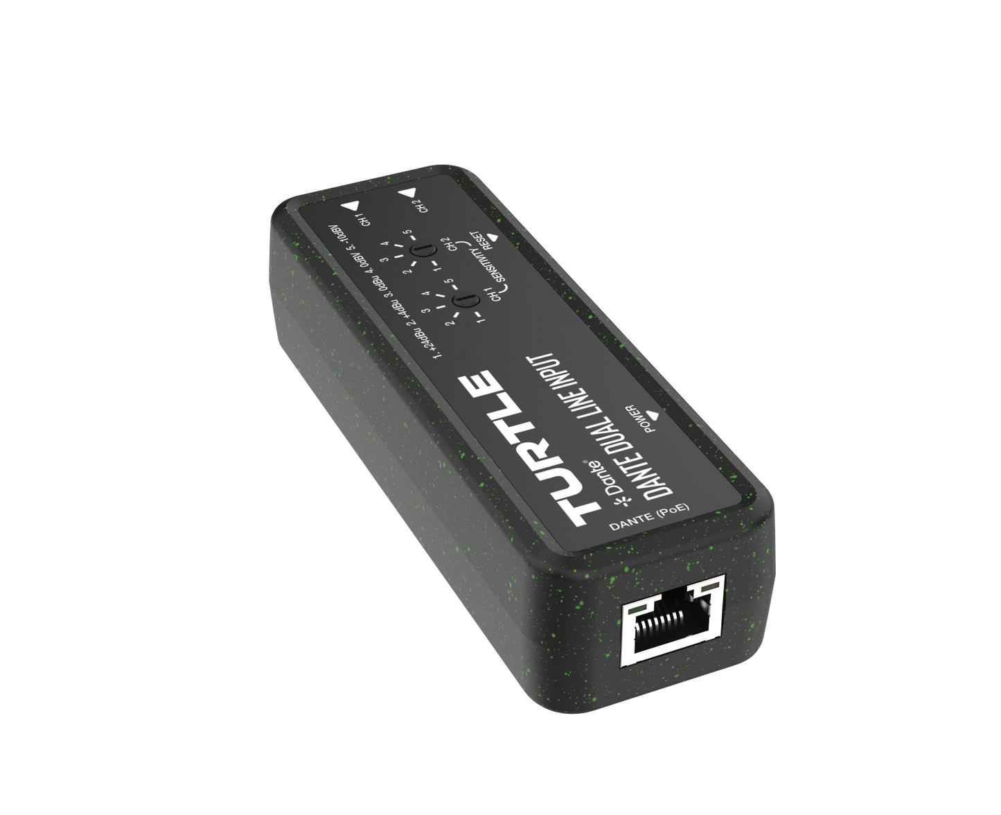 Turtle Dante Dual Channel Analog Line Input Adapter with Gain Controls