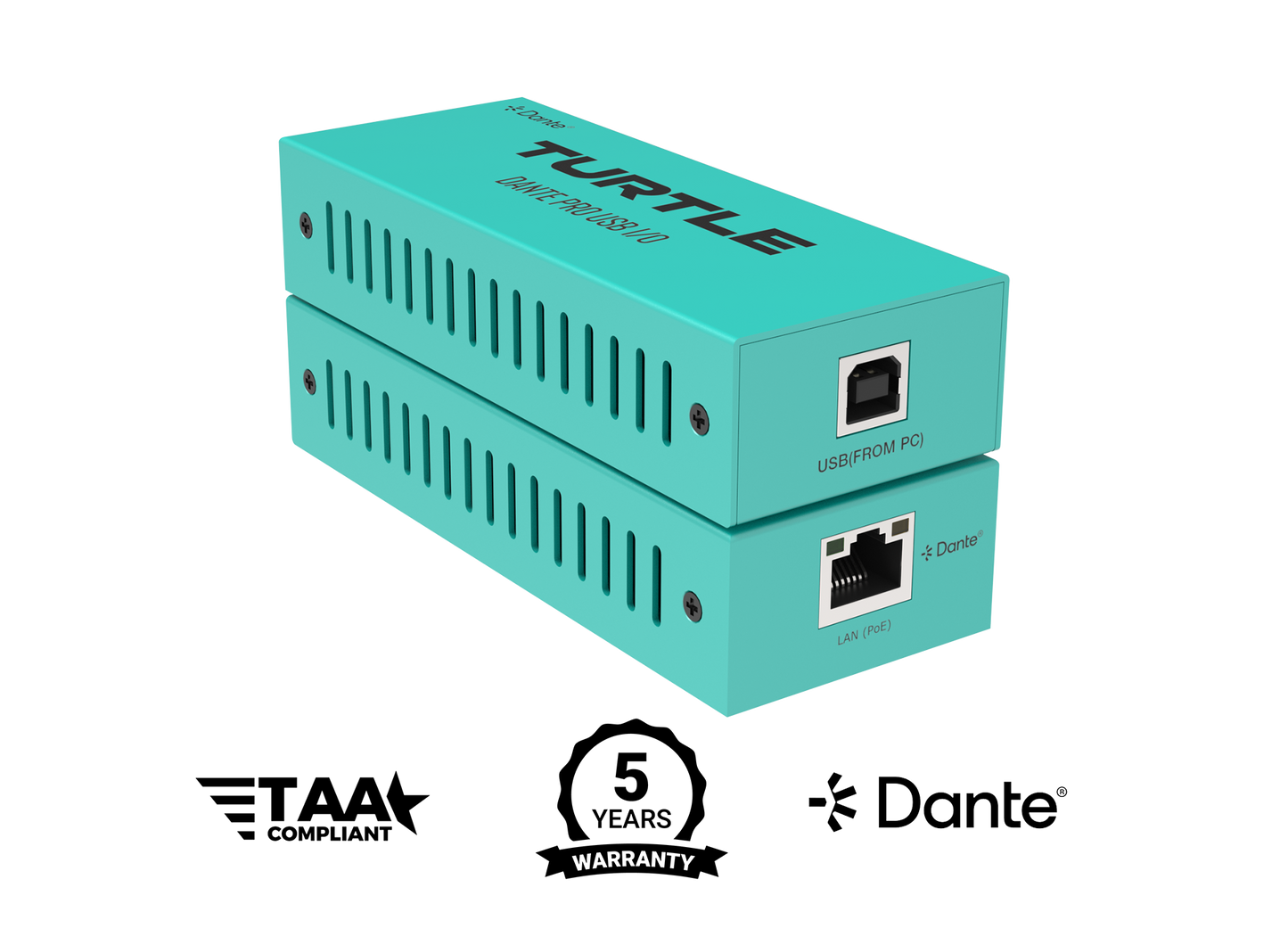 Turtle Dante Pro Dual Channel USB-C Input and Output