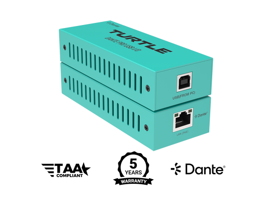 Turtle Dante Pro Dual Channel USB-C Input and Output