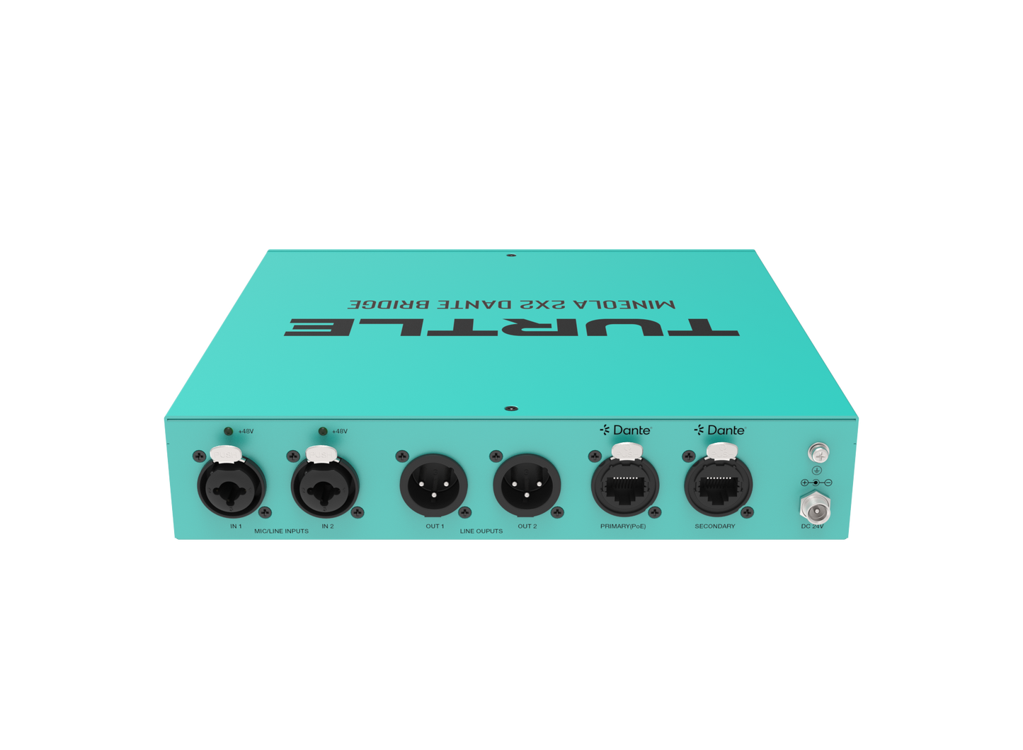 Turtle Mineola 2x2 Dante Audio Bridge