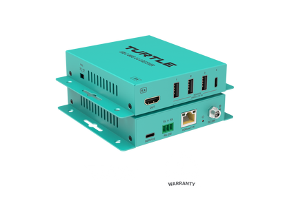 Turtle AV USB-C 4K60 4:4:4 video and USB 2.0 Extender Kit over CAT. Includes Host & Device Extenders