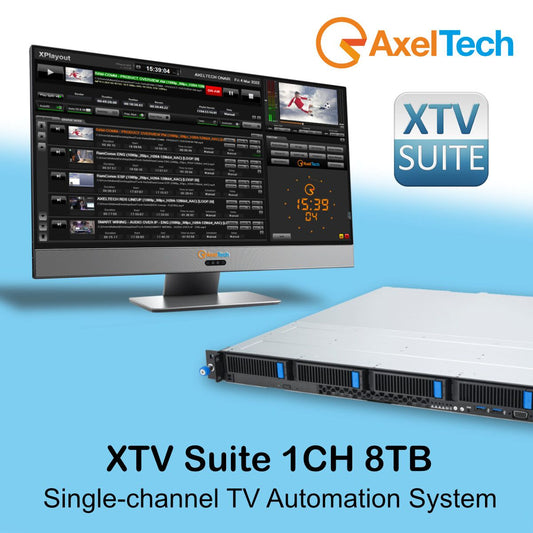Axel XTV Single-Channel Television Automation System with 8TB Storage