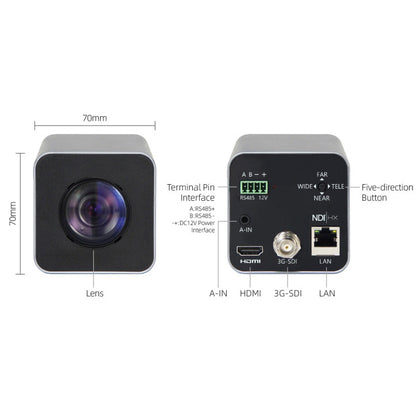 PTZCam POV X Box Camera - NDI SDI HDMI 30X Optical Zoom