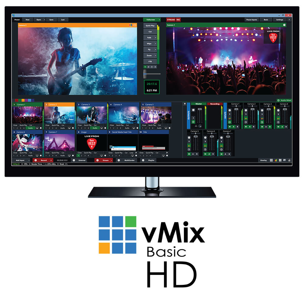 Turn your PC into a Broadcasting Studio with vMix Basic HD