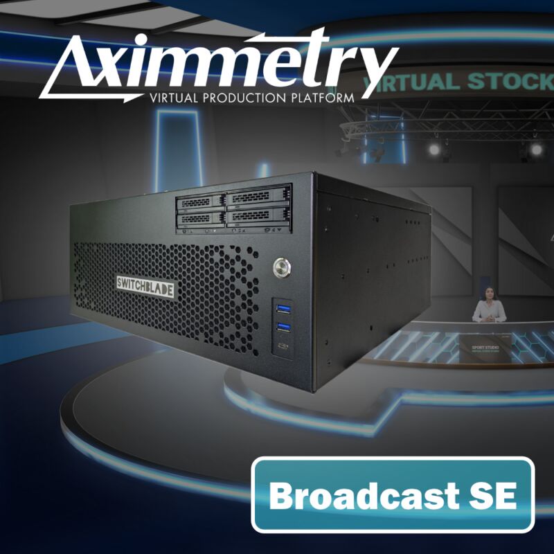 Switchblade LPU4 Virtual Production Workstation with Aximmetry Broadcast SE