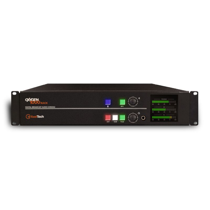 Axel Oxygen 1000 BT Digital Broadcast Console Rack with 8 Channel Dante Interface - Image 2