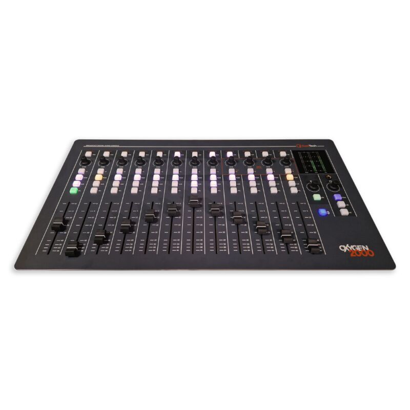 Axel Oxygen 2000 5M BT Digital Broadcast Audio Console with 8CH Dante Interface - Image 2