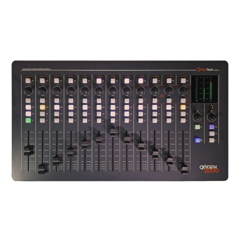 Axel Oxygen 2000 5M BT Digital Broadcast Audio Console with 8CH Dante Interface - Image 3