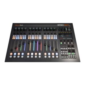 Axel Oxygen 3000 Plus Digital Broadcast 12 Fader Audio Console with Two Audio Interface Cards