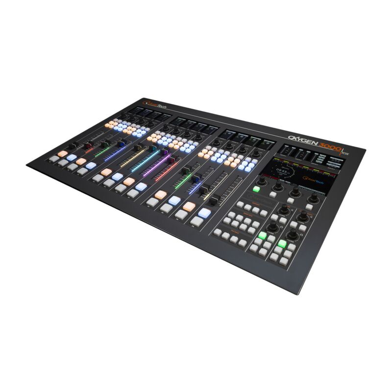 Axel Oxygen 3000 Plus Digital Broadcast 12 Fader Audio Console with Two Audio Interface Cards - Image 3