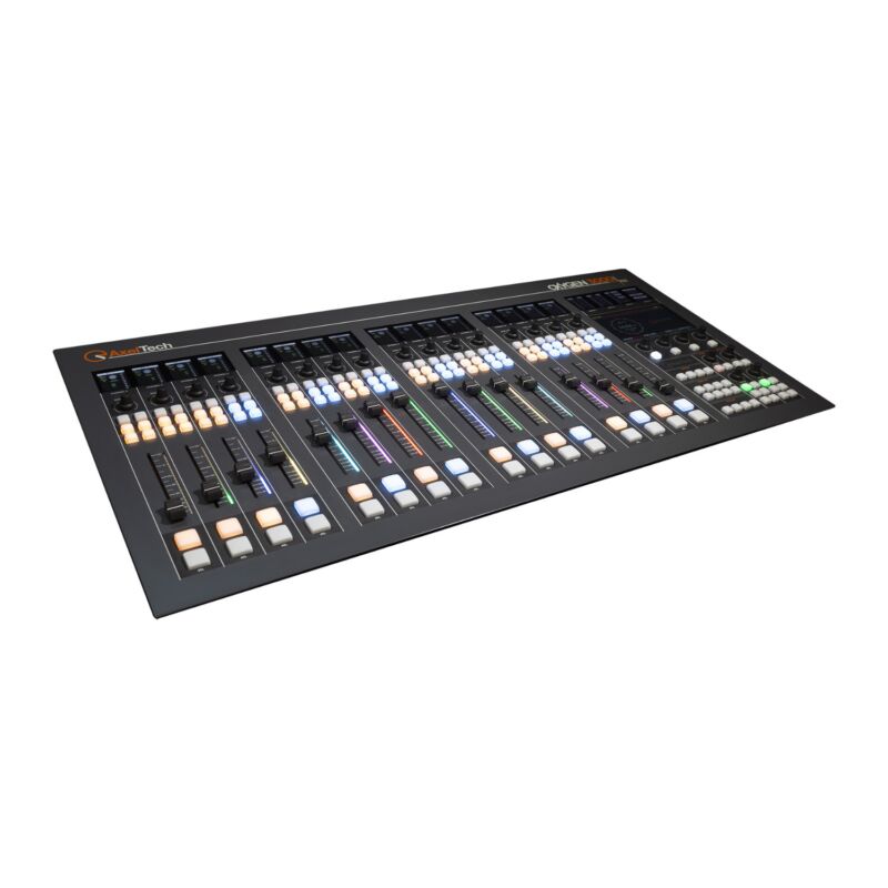 Axel Oxygen 3000 Plus Digital Broadcast 16 Fader Audio Console with Two Audio Interface Cards and 16 Channel Dante Interface - Image 3