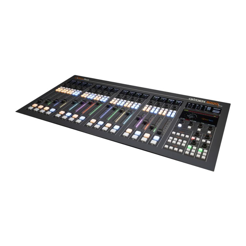 Axel Oxygen 3000 Plus Digital Broadcast 16 Fader Audio Console with Two Audio Interface Cards
