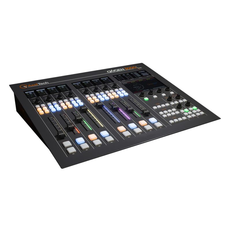 Axel Oxygen 3000 Plus Digital Broadcast 8 Fader Audio Console