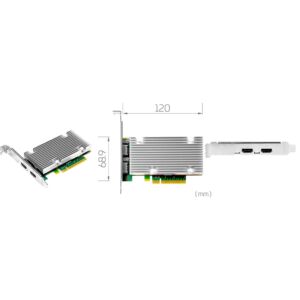 Yuan SC750N1-L HDMI2.1 8K 60p HDR HDMI Low-Profile PCI Express 3.0 x8 Capture Card