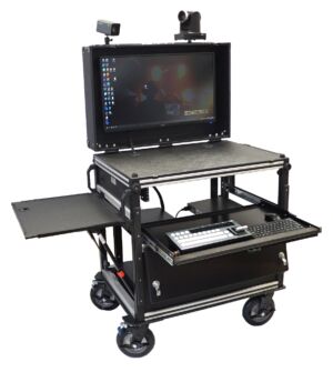 Switchblade MPC (Mobile Production Cart) Tier 1 Bundle with vMix 4K 4-input SDI Switcher
