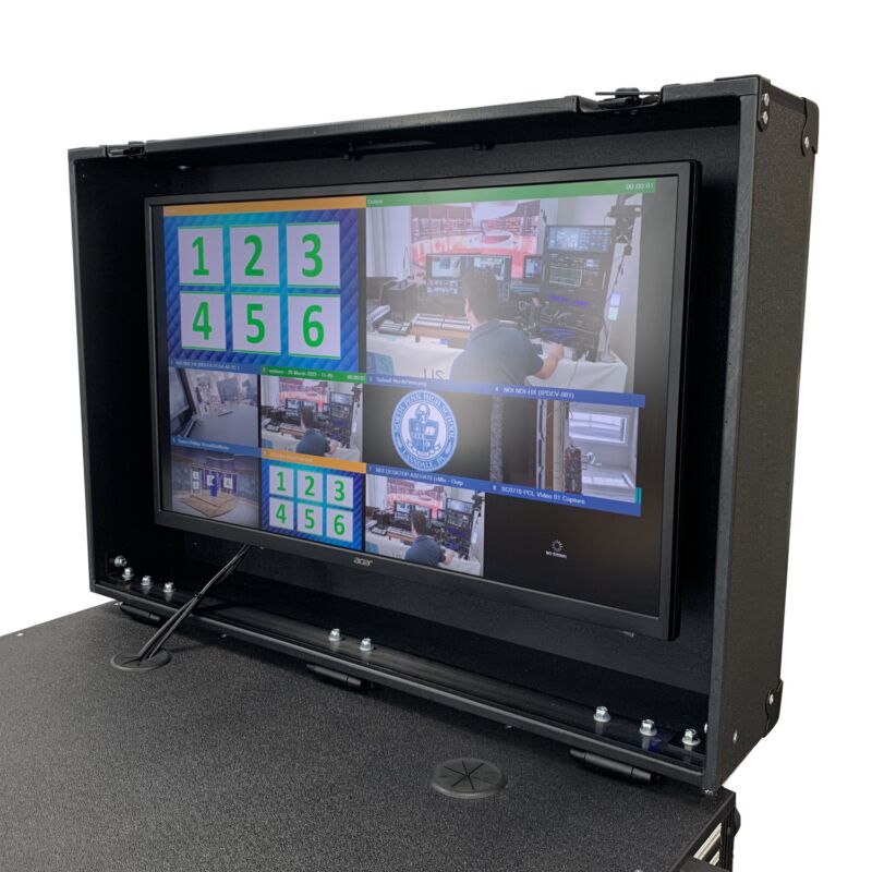 Switchblade MPC (Mobile Production Cart) Base Kit with 4K Monitor, Drawer and PDU - Image 3