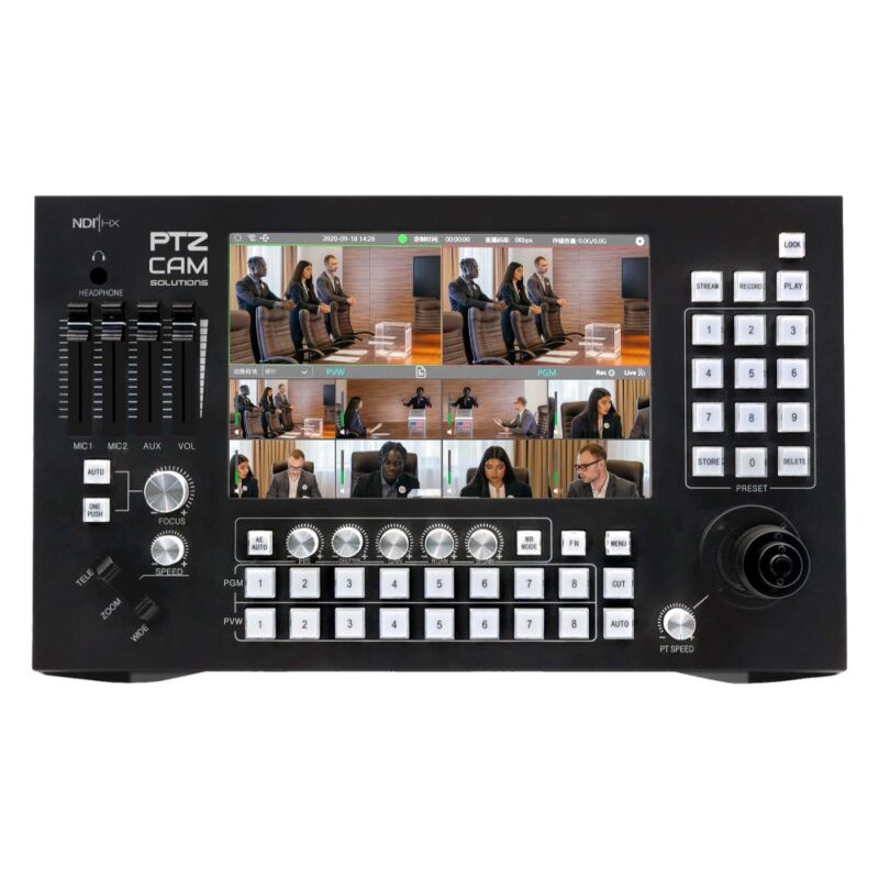 PTZCam Switch N8 Bundle with Four (4) 20X Zoom NDI|HX2 PTZ Cameras - Image 7